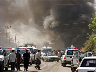 تصویر حمله به روستایی شیعه نشین در شهر بعقوبه عراق