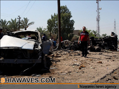 تصویر انفجار تروریستی در شهرک شیعه نشین «صدر» در پایتخت عراق