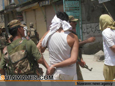 تصویر بازداشت 67 تروریست در جنوب پاکستان