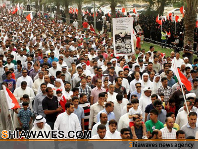 تصویر تظاهرات بحرینی‌ها علیه اشغالگران سعودی‌ 