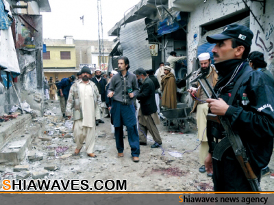 تصویر وقوع حمله انتحاری در شهر شیعه نشین کراچی