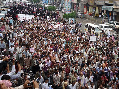 تصویر تظاهرات يمنی‌‌ها در سالگرد کشتار شیعیان در این کشور