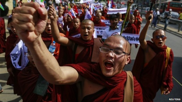 تصویر تبعیض نژاد و نادیده گرفتن حقوق مسلمانان در میانمار