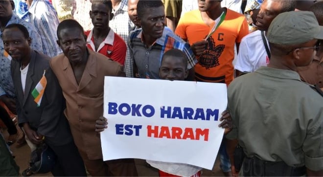 تصویر تظاهرات هزاران نیجریایی با شعار بوکوحرام حرام است