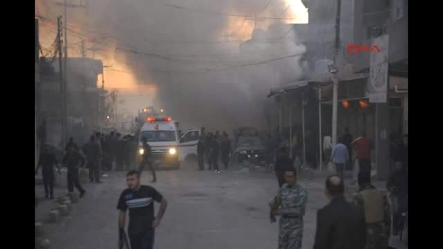 تصویر دو انفجار تروریستی در شهر شیعه نشین طوزخورماتو عراق