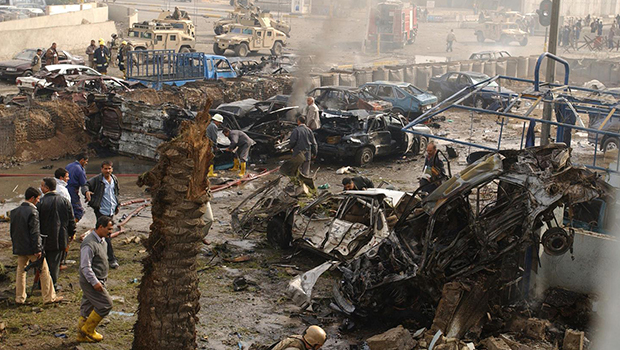 تصویر بمب گذاري در شمال و مركز بغداد