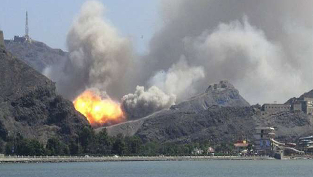 تصویر استفاده عربستان از گازهای سمی در بمباران یمن