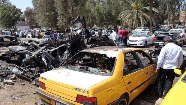 تصویر انفجار تروريستى در مركز بغداد