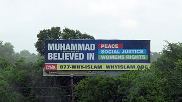 تصویر کمپین تبلیغات روشنگرانه اسلامی در جاده های آمریکا
