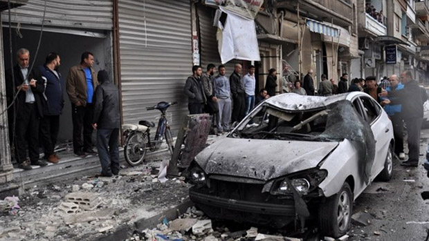 تصویر دو انفجار تروریستی در حمص سوریه ، توسط تکفیری ها