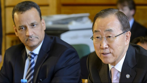 تصویر پایان مذاکرات بی نتیجه ی ژنو ، در باره ی یمن