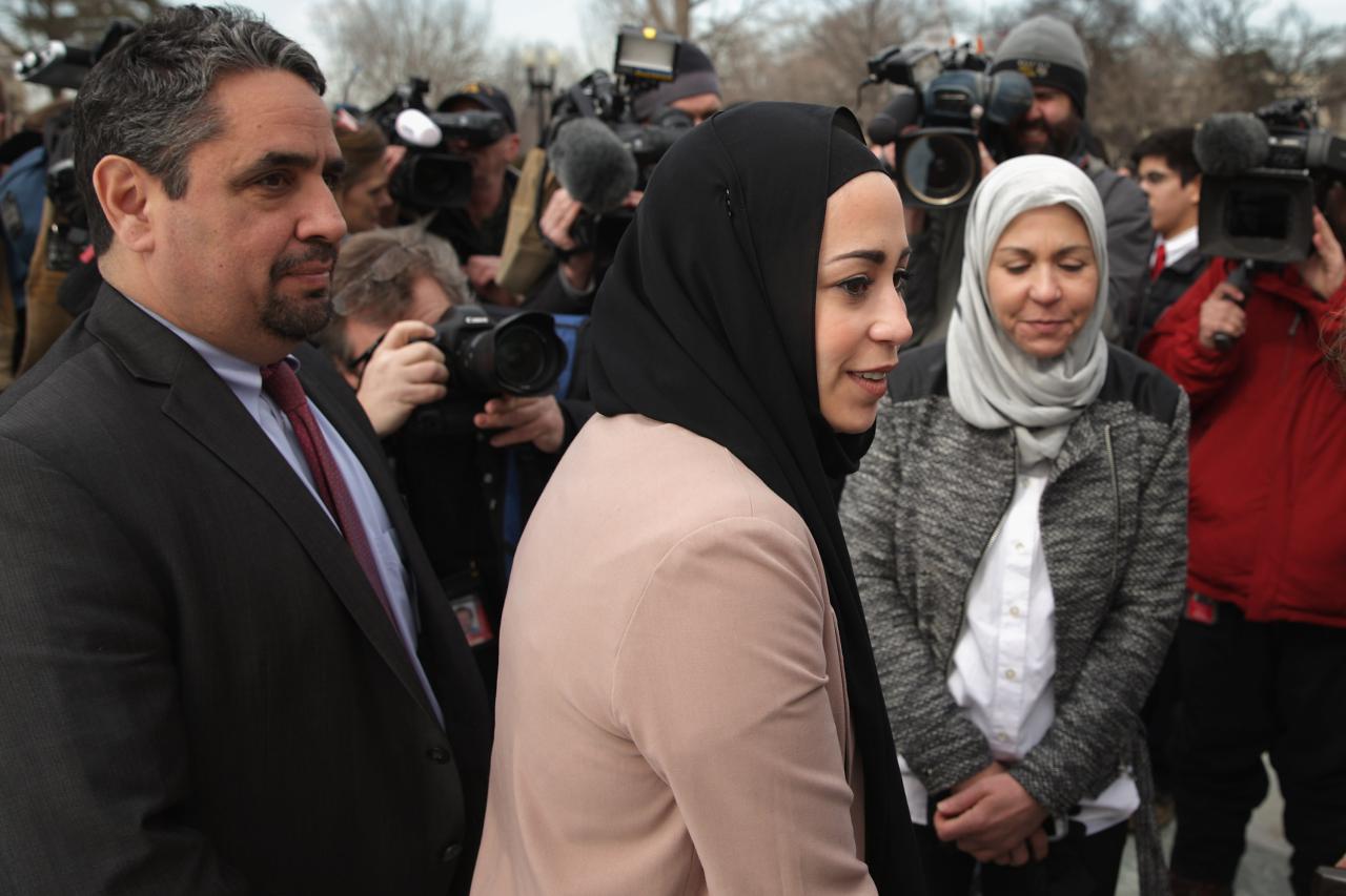 تصویر محکومیت یک شرکت آمریکایی به پرداخت غرامت به یک زن مسلمان