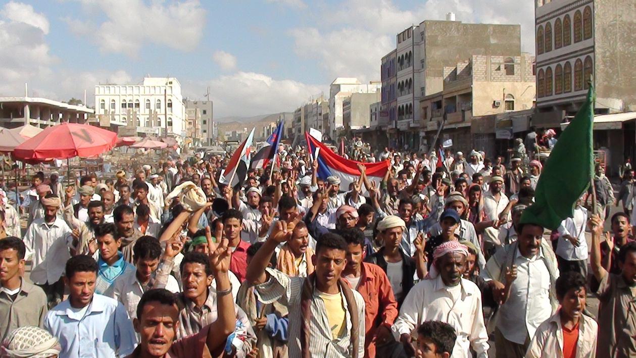 تصویر تظاهرات بزرگ یمنی‌ها ، بر ضد استعمار