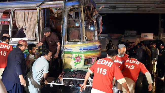 تصویر ده ها زخمی و شهید در اثر انفجار تروریستی در کویته پاکستان