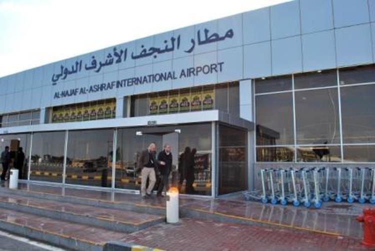 تصویر پیش‌بینی انجام ۱۱۰۰ پرواز در فرودگاه نجف، در ایام زیارت اربعین