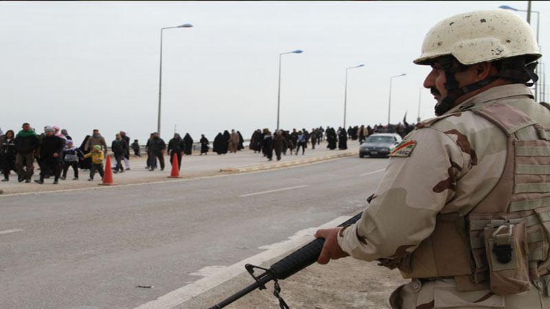 تصویر اجرای طرح امنیتی اربعین در بغداد