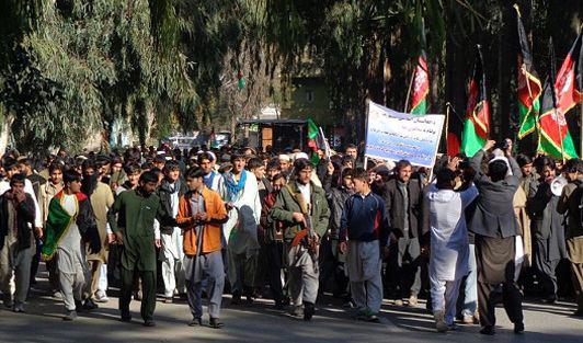 تصویر تظاهرات اهالی ننگرهار افغانستان، عليه تروریست های داعش