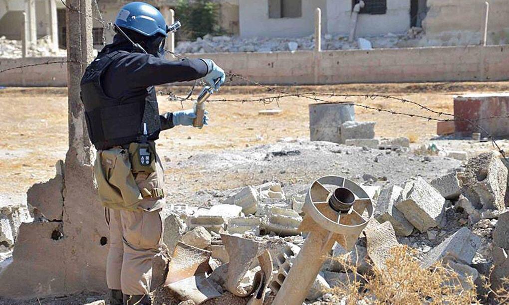 تصویر گزارش سازمان ملل در باره استفاده از گاز سارین، در جنگ سوریه