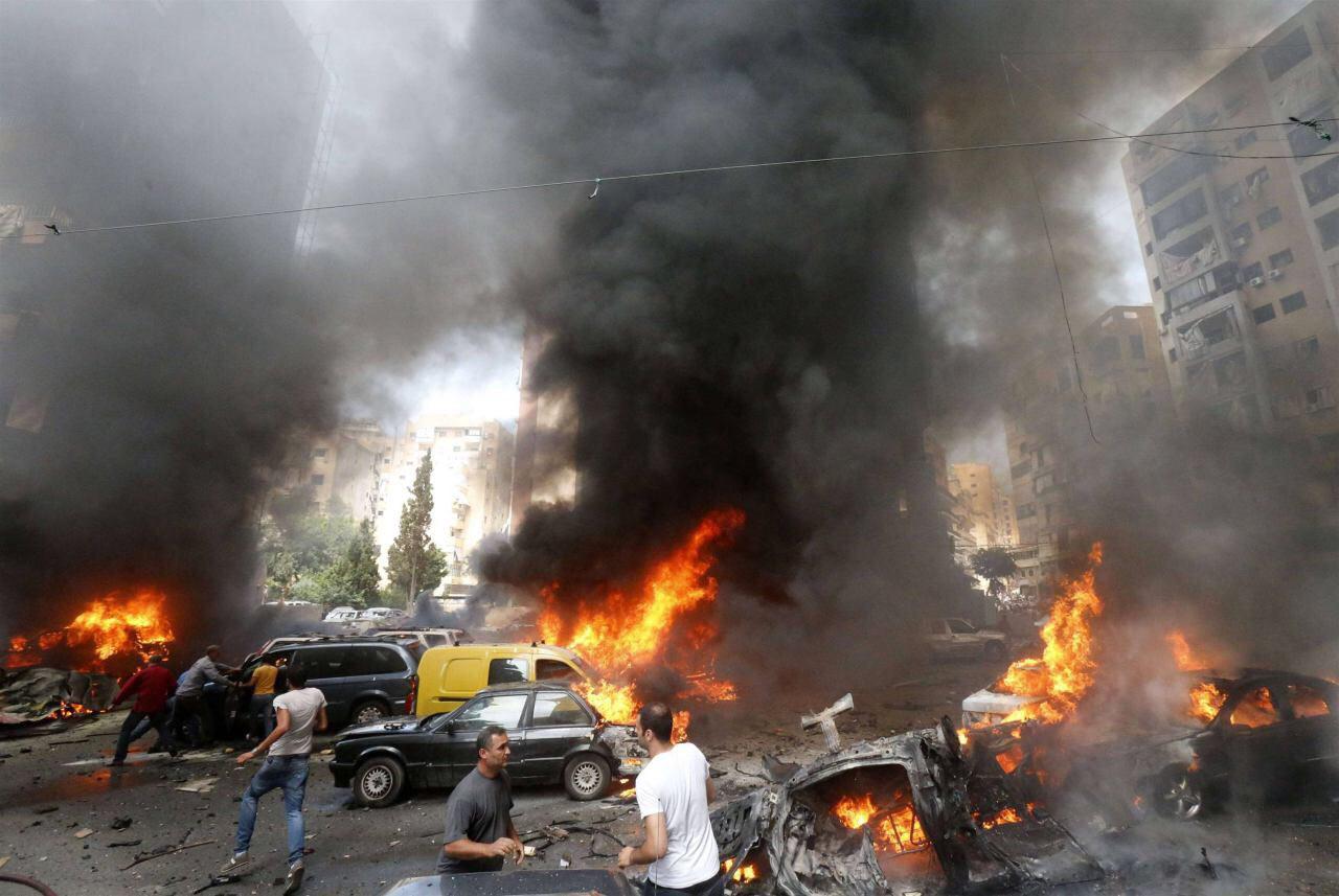 تصویر بازداشت طراح حملات تروریستی خونین در محله شیعه نشین بیروت