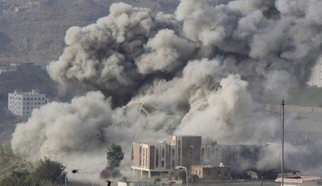 تصویر بمباران دو استان يمن توسط جنگنده هاى عربستان