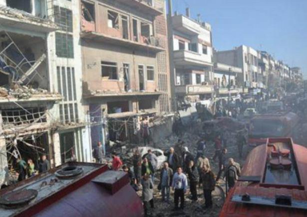 تصویر خبر فوری + عکس ـ دو انفجار تروریستی در حمص سوریه