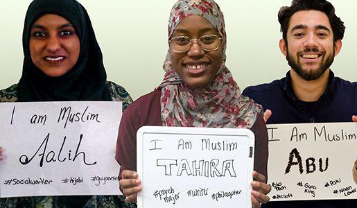 تصویر هفته شناخت اسلام در دانشگاه ایست استرادزبرگ امريكا