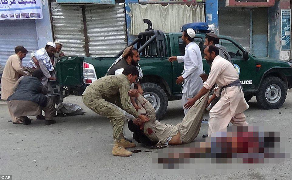 تصویر حمله انتحاری در ولایت پروان افغانستان