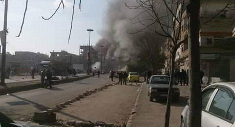 تصویر فوری – وقوع دو انفجار تروريستى در منطقه سيده زينب دمشق