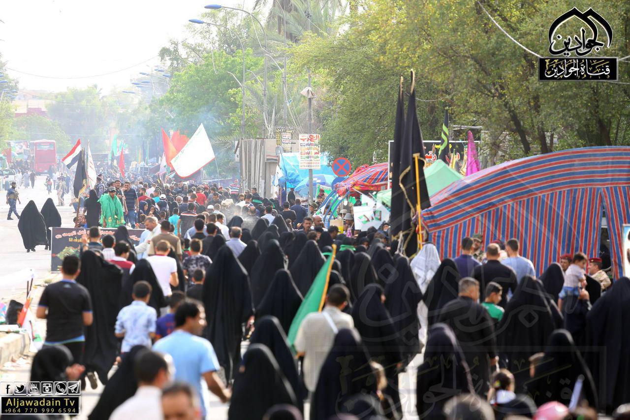 تصویر گزارش تصویری ـ عزاداران کاظمی با پای پیاده در راه حرم مطهر کاظمین