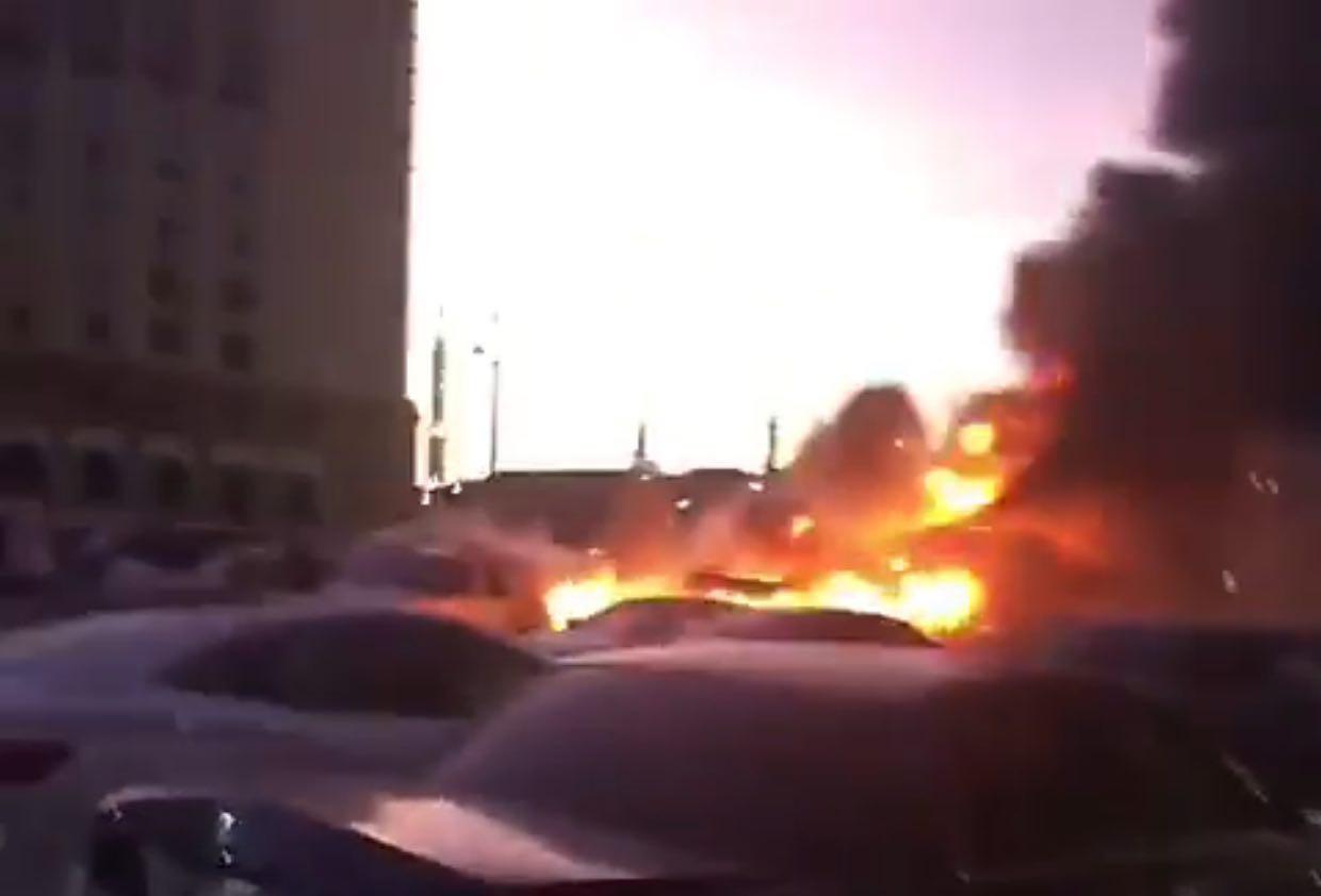 تصویر وقوع انفجار انتحارى در نزديكى مسجد النبى صلى الله عليه وآله