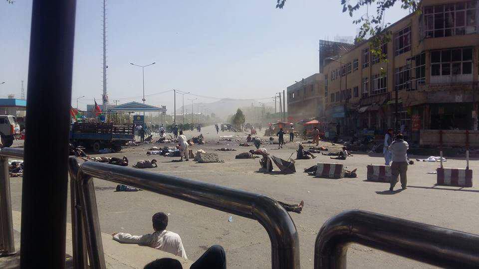 تصویر انفجار تروريستى در پايتخت افغانستان