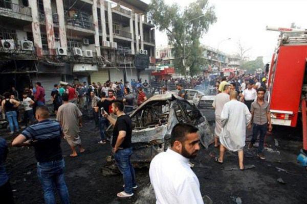 تصویر وقوع دو انفجار در بغداد؛ ۱۶ نفر زخمی و شهيد شده‌اند