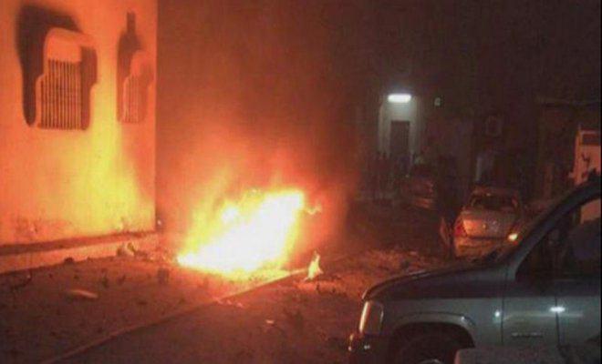 تصویر انفجار در حسینیه جنوب شهرستان کرکوک عراق