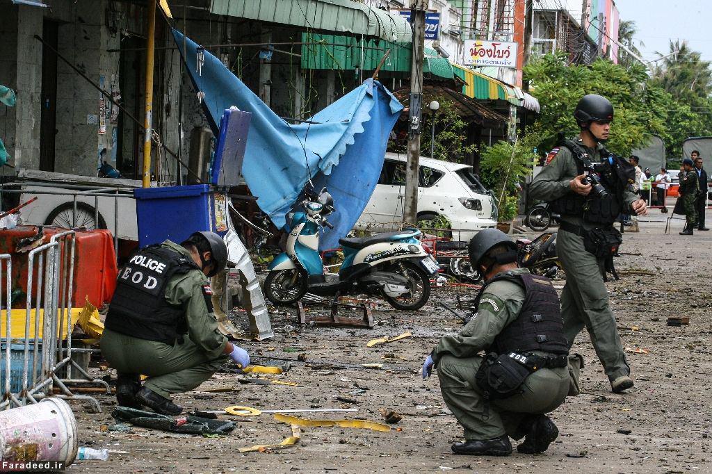 تصویر وقوع انفجارهایی در منطقه مسلمان نشین تایلند