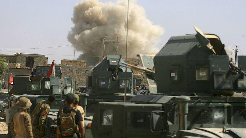 تصویر حمله تروريستى به شهر عين التمر در غرب عراق