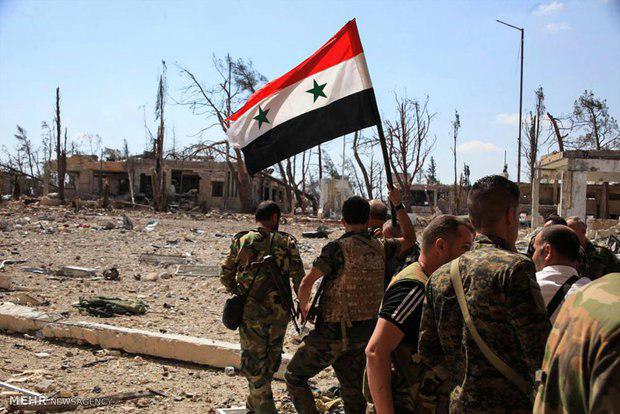 تصویر پیشرفت های ارتش سوریه در الباب