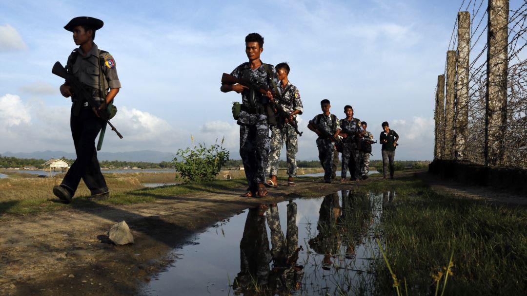 تصویر پایان عملیات ارتش میانمار علیه مسلمانان روهینگیا در «راخین»