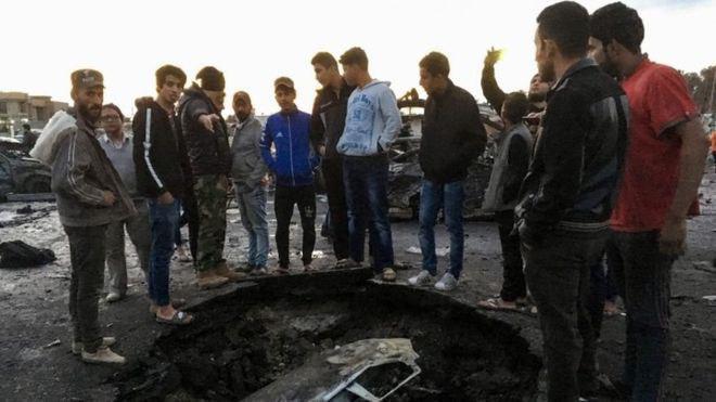 تصویر انفجار تروریستی در بغداد