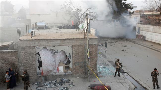 تصویر انفجار در پایتخت افغانستان