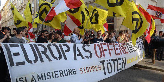 تصویر موج فزاینده حمله به مسلمانان در اتریش