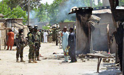 تصویر حمله انتحاری به مسجد «مایدوگوری» نیجریه