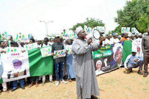 تصویر تظاهرات گسترده در نیجریه در دعوت به آزادی شیخ زکزاکی