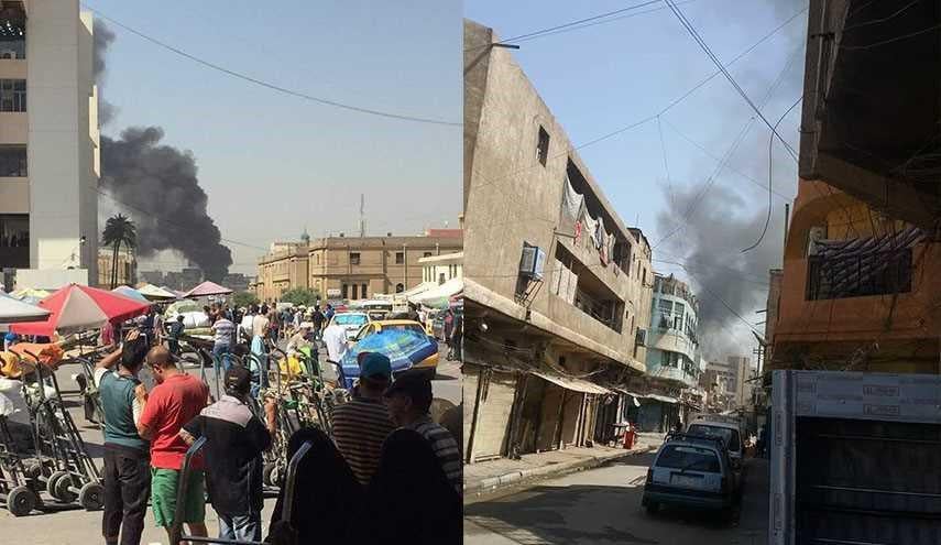 تصویر انفجار دو بمب در بغداد ده‌ها شهيد و زخمی بر جای گذاشت