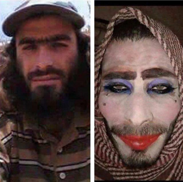 تصویر بازداشت داعشی‌ها با آرایش زنانه پیش از فرار از موصل
