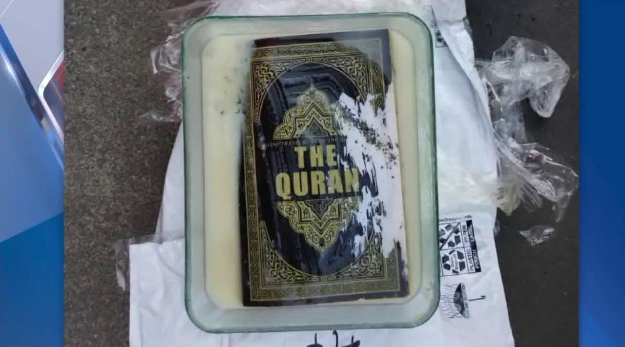 تصویر اهانت بی سابقه به قرآن در ایالت کالیفرنیا