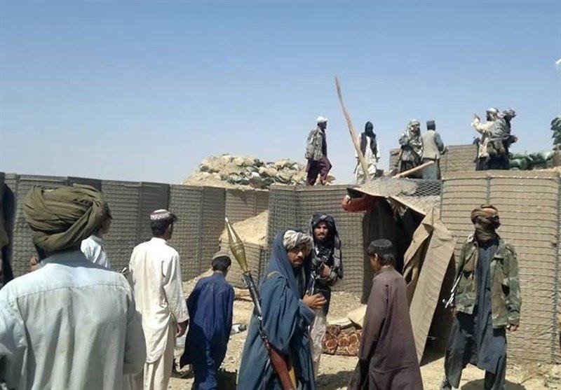 تصویر سقوط پایگاه نیروهای مردمی در «خواجه‌سبزپوش» افغانستان