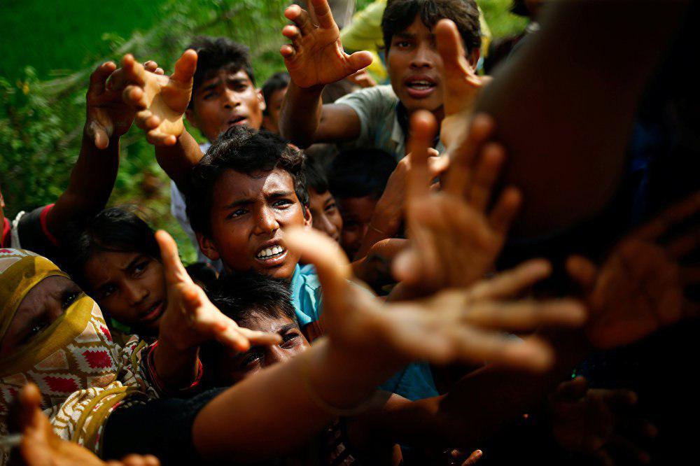 تصویر موافقت میانمار با ازسرگیری کمک غذایی به مسلمانان روهینگیا