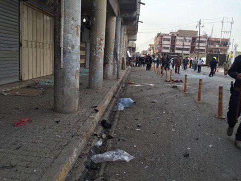 تصویر دو انفجار انتحاری در کرکوک