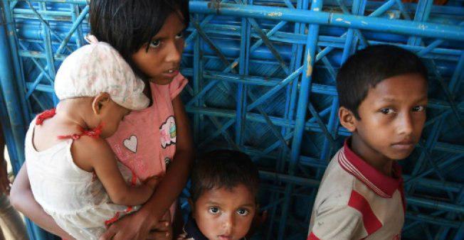 تصویر وضعیت وخیم کودکان روهینگیای