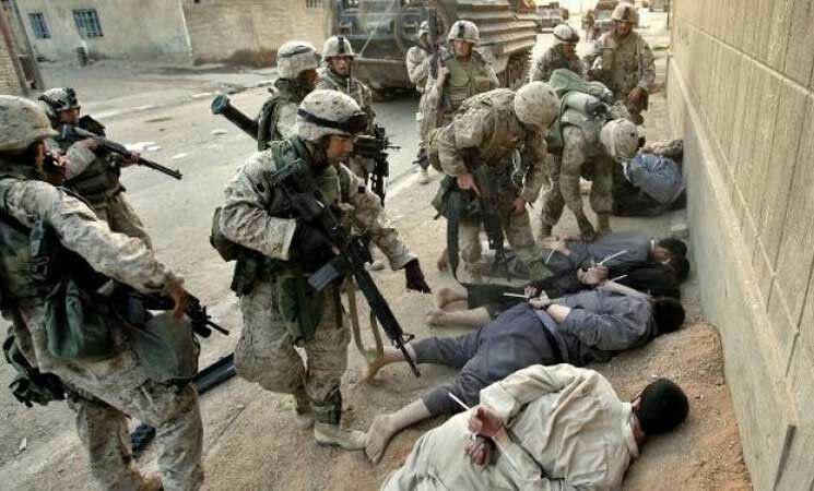 تصویر جنایت جنگی در عراق توسط نیروهای انگلیسی